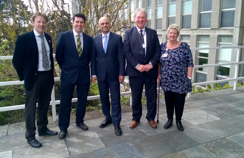 Derek Thomas MP, Scott Mann MP, John Keeling CC, Sue Nicholas CC.